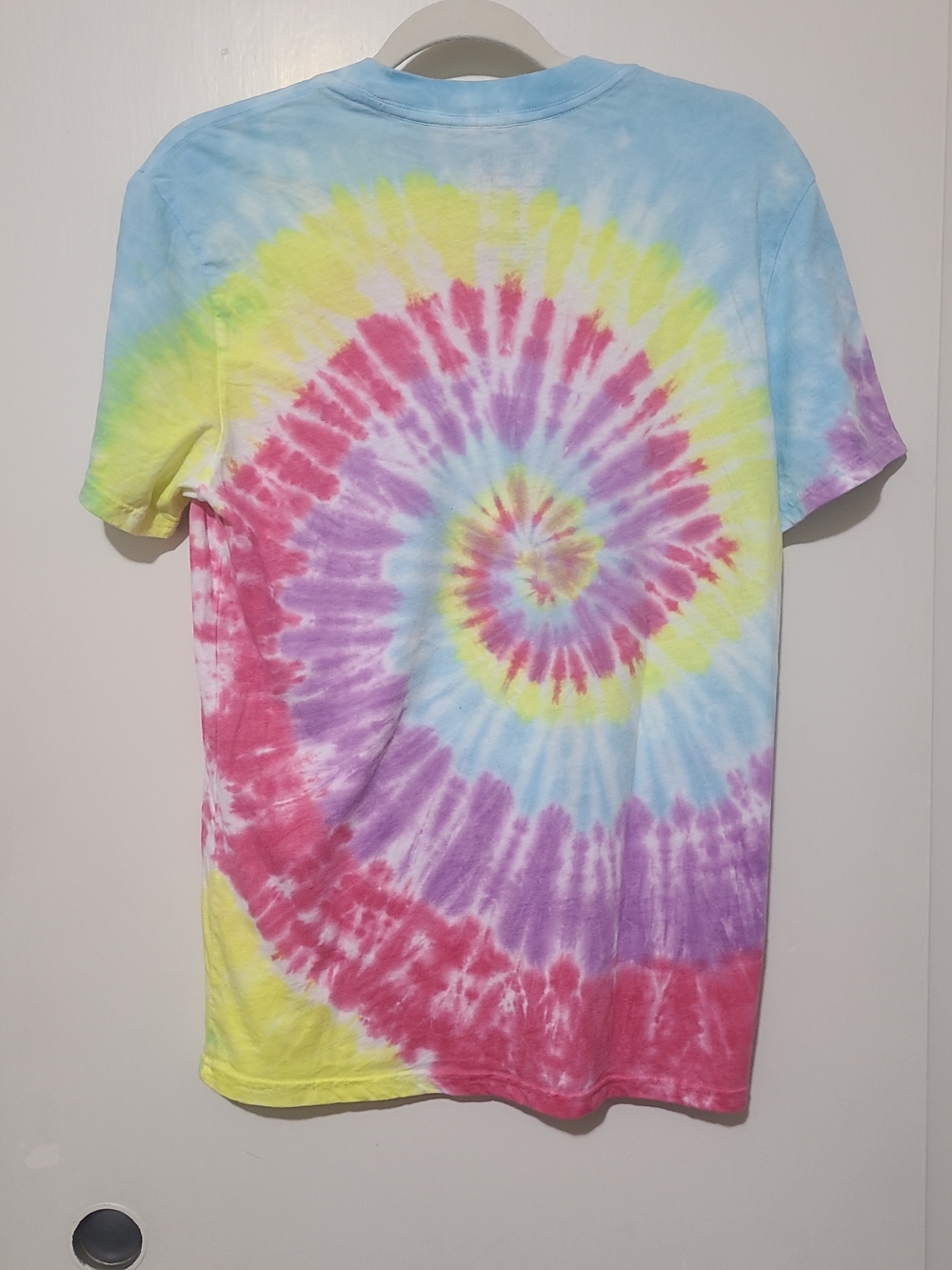 SpongeBob SquarePants Rainbow Imagination Tie Dye Graphic T-Shirt Unisex Small - Picture 5 of 6